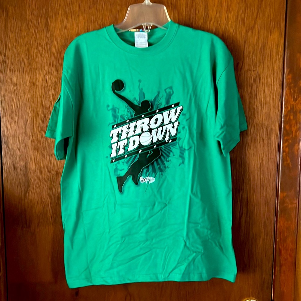 Hoop Kids S/S Youth Basketball Theme Tee